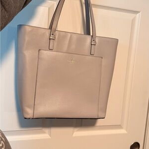 Kate Spade Light Gray Tote Bag